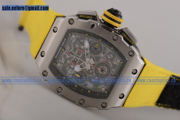 Richard Mille RM 011 Felipe Massa Flyback 1:1 Replica Watch Steel RM 011